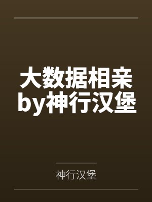 大数据相亲by神行汉堡