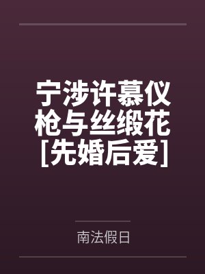 宁涉许慕仪枪与丝缎花[先婚后爱]