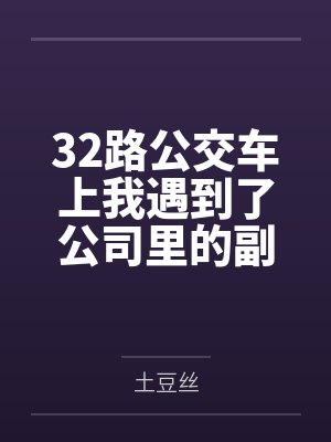 32路公交车上我遇到了公司里的副总裁by土豆丝
